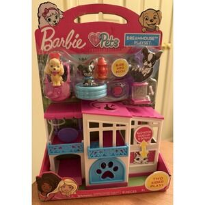 Authentic Barbie Pets Dreamhouse Playset,‎ 10-Pieces, Mattel, NEW